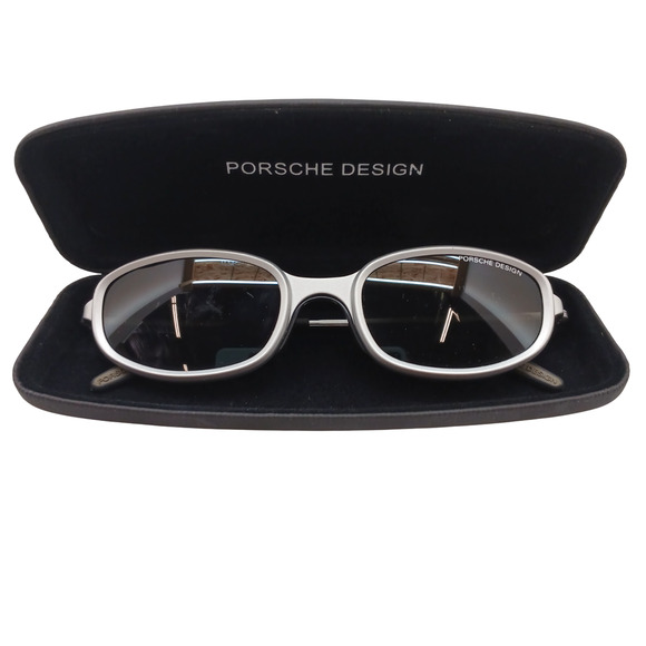Porsche Design P3004 Sunglasses FRAME Only Metallized Gray Arms w/ Original Case - Picture 1 of 5